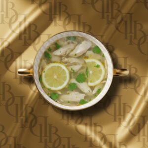 Chicken lemon coriander soup